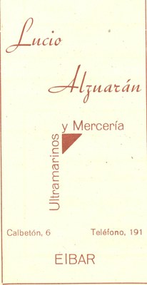 103) Ultramarinos Lucio Alzuarán 103) Ultramarinos Lucio Alzuarán