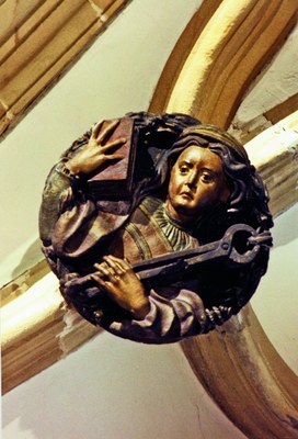 Una de las claves de la parroquia, Santa Apolonia. Foto:  Ana Isabel Ugalde