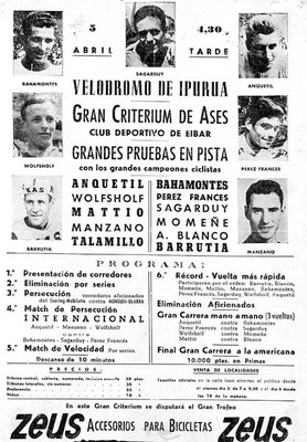 1964. Cartel anunciador de Criterium 1964. Cartel anunciador de Criterium