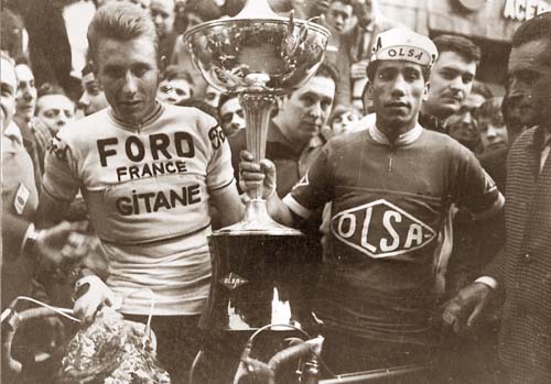Jacques Anquetil, vencedor en la Vuelta a Campazar
