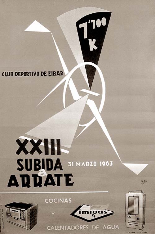 Cartel de la Subida a Arrate de 1963