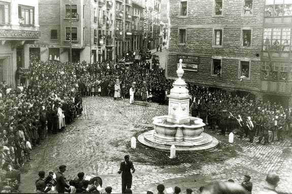 Inauguración de la nueva fuente de Ibarrecruz