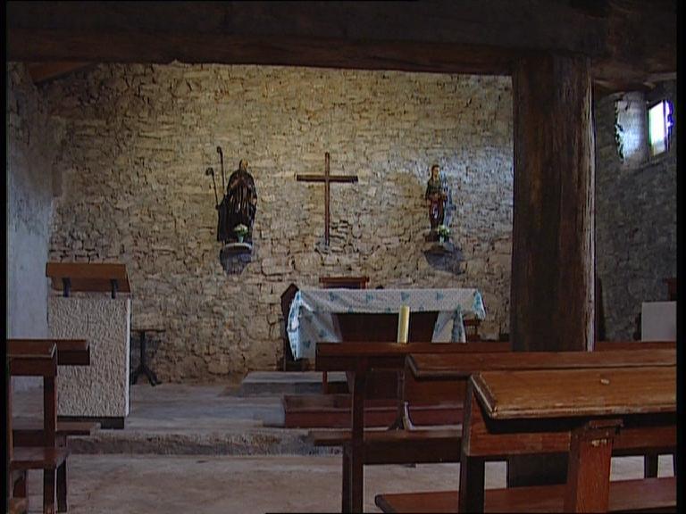 Interior de la ermita.