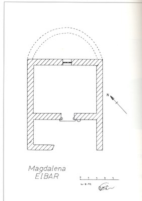 Plano de la ermita de Santa María Magdalena. Plano de la ermita de Santa María Magdalena.