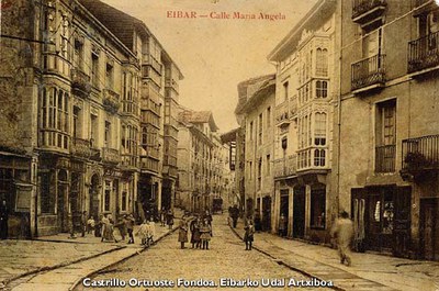 Calle María Angela. Hacia 1910. Calle María Angela. Hacia 1910.
