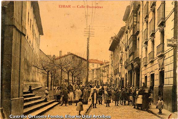 Calle Ibarrecruz. Hacia 1910.