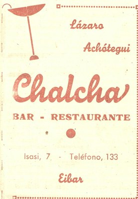 20) bar-restaurante Chalcha 20) bar-restaurante Chalcha