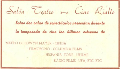 30) Cine Rialto 30) Cine Rialto