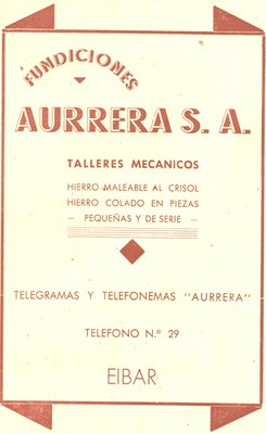 46) Fundiciones Aurrera 46) Fundiciones Aurrera