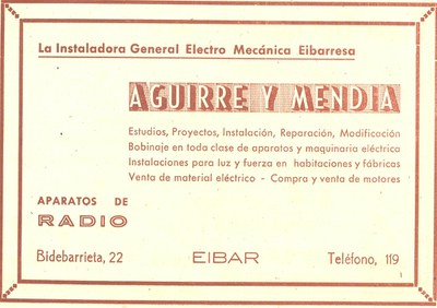 5) Aguirre y Mendia 5) Aguirre y Mendia