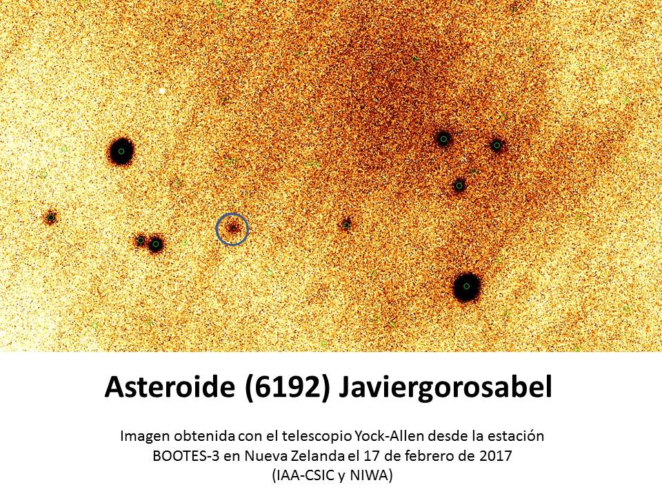 Asteroide Javier Gorosabel