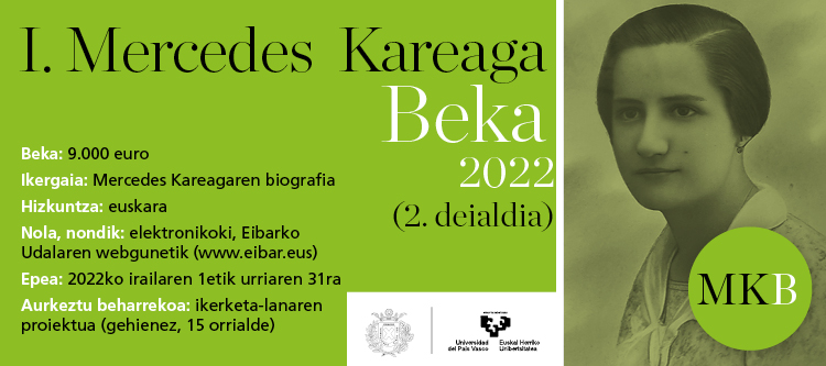 I. Mercedes Kareaga beka (2. deialdia), Eibarko Udala 2022 (bannerra)