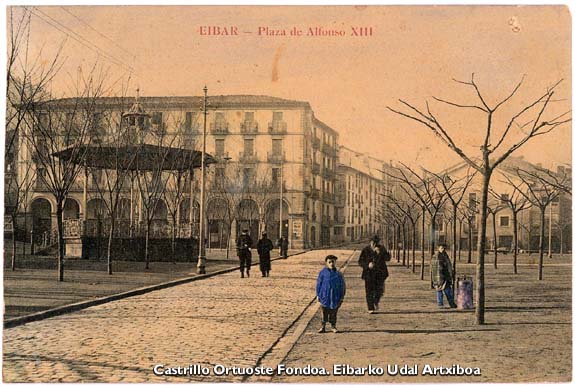 Alfonso XIII plaza. 1910 inguruan.