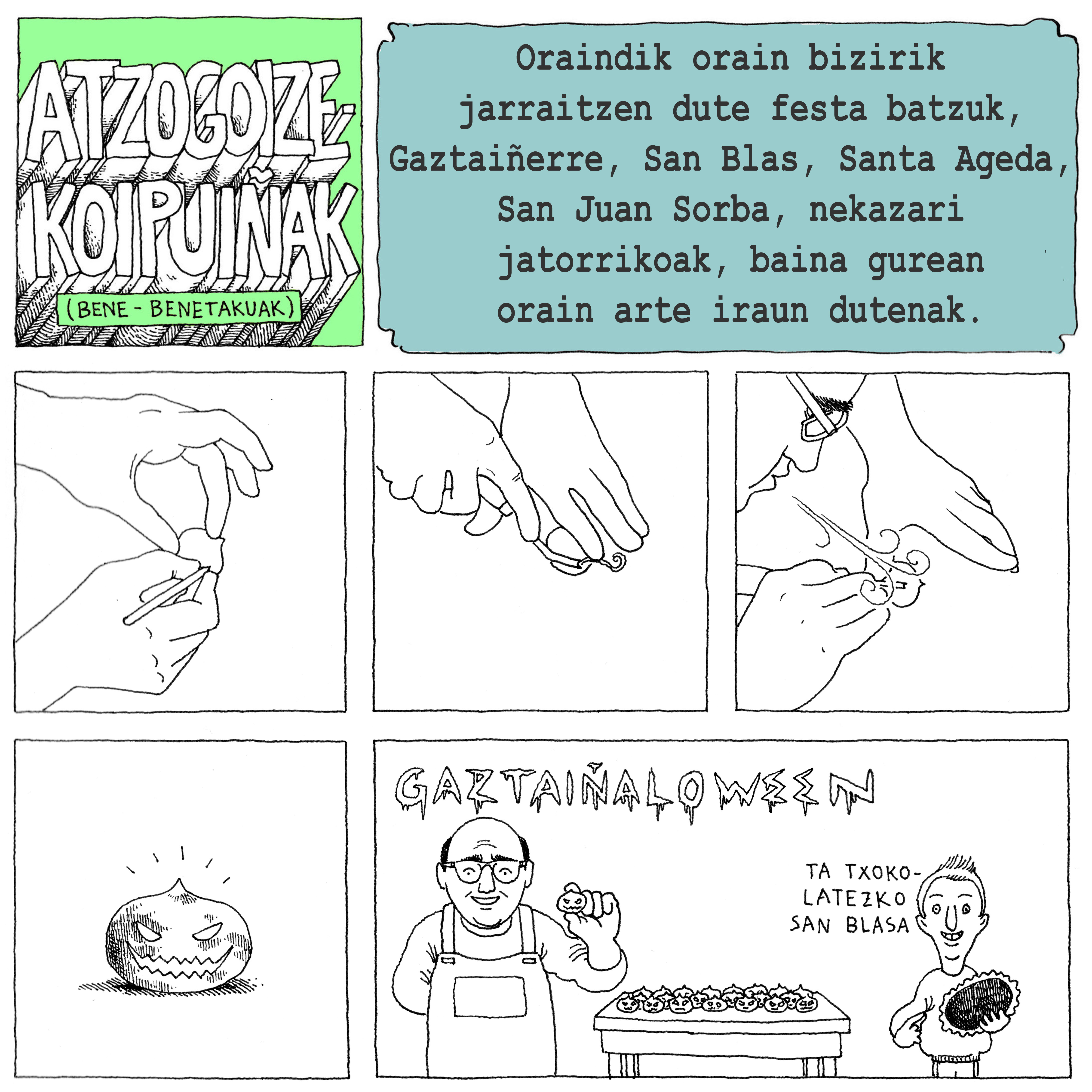 Gaztaiñaloween (Atzo goizeko ipuinak, Martin Azpilikueta)