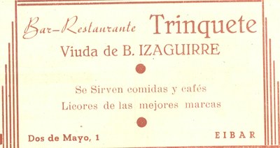 19) Bar Restaurante Trinquete 19) Bar Restaurante Trinquete