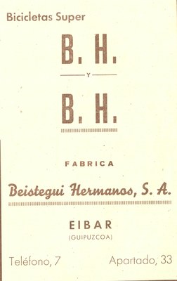 21) Beistegui hermanos, s.a.(BH)