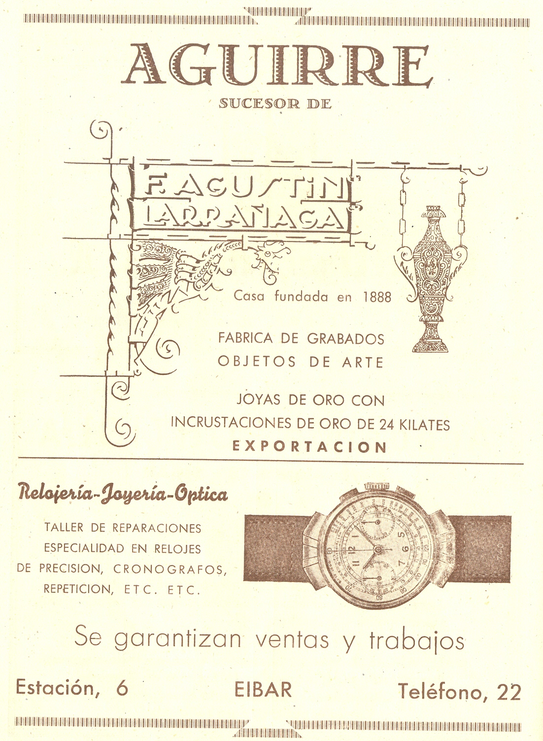 3) Aguirre relojería-joyería
