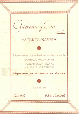 51) Guereñu y Cía,s.l. Aceros Naval 51) Guereñu y Cía,s.l. Aceros Naval