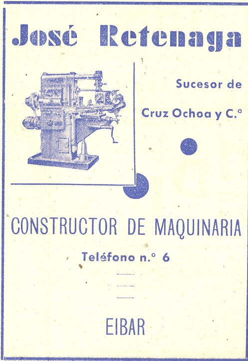 67) José Retenaga, constructor de maquinaria