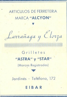 8) Artículos de ferretería Larrañaga y Elorza 8) Artículos de ferretería Larrañaga y Elorza