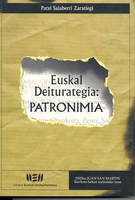 Euskal deiturategia: patronimia