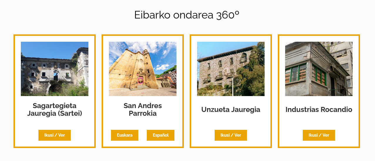 Egoibarra, Eibarko eraikinak 360º 3D irudiak