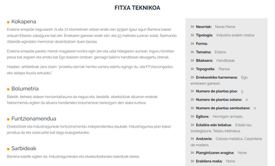 Eibarko ondare historikoaren aplikazioa - Fitxa teknikoa